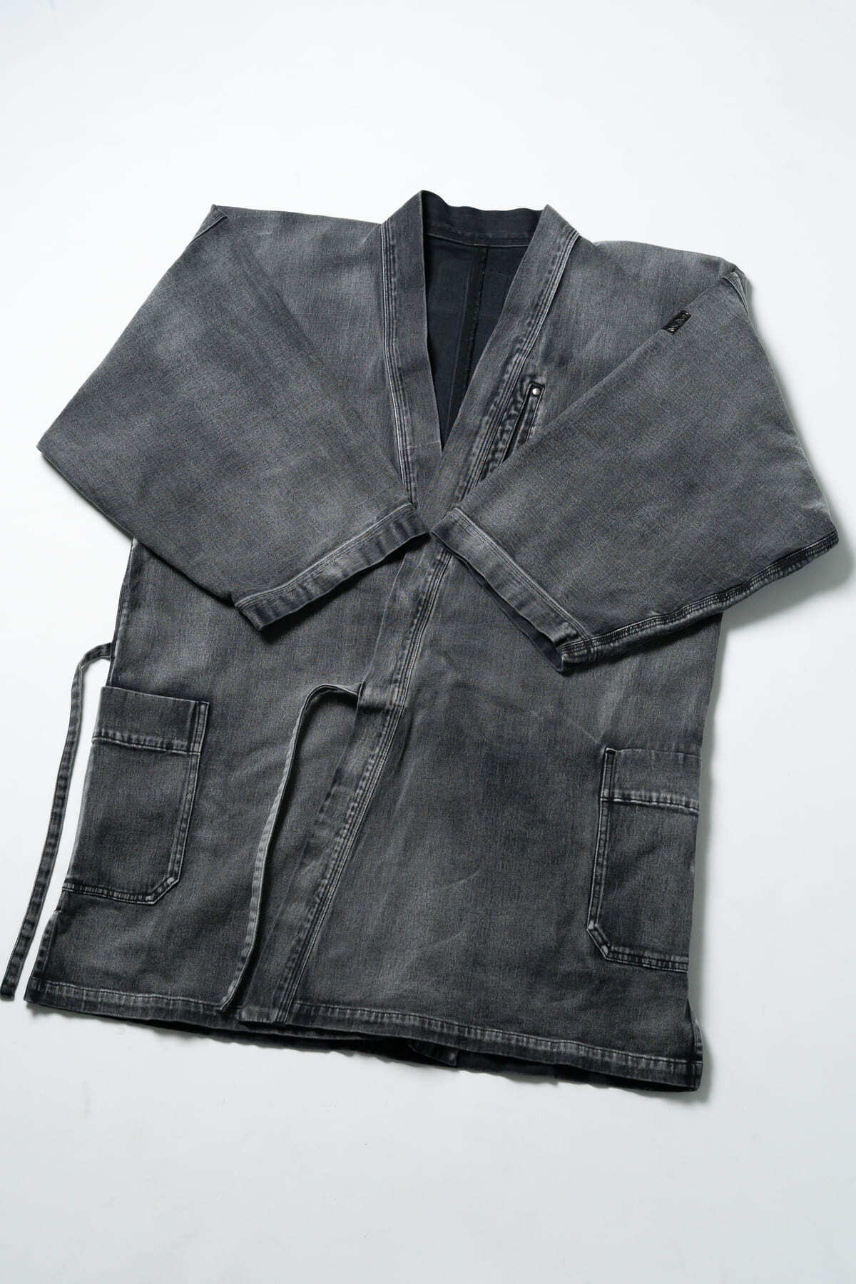 20着限定｜特別復刻】クロコダイル×デニム作務衣-深灰-【クロコダイル