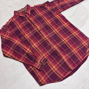 ST JOHN'S BAY OLD FLANNEL RED CHECK SHIRT