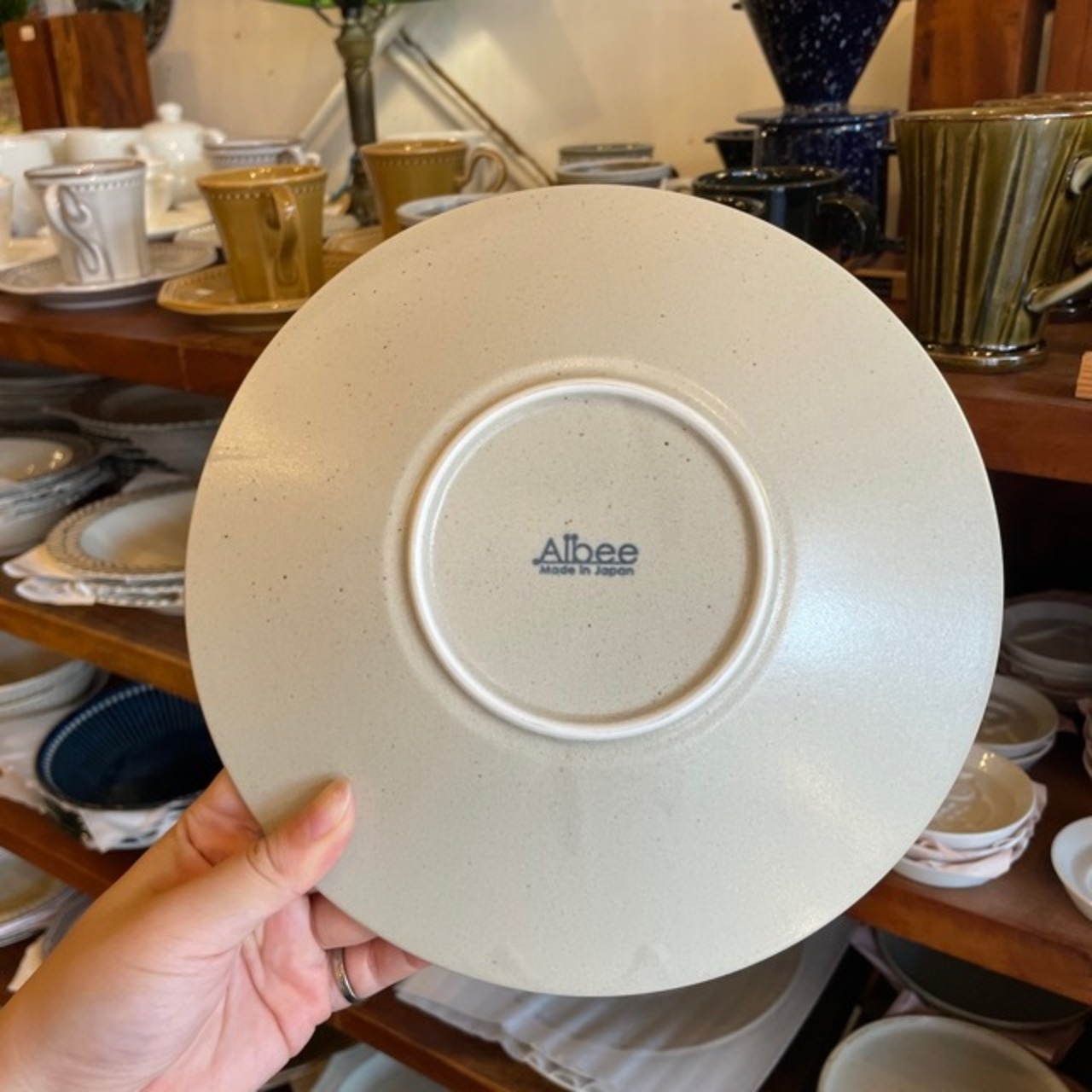 Albee 220plate 3colors / 美濃焼 日本製 アルビー 220プレート 全3色 陶磁器 食卓 日常使い キッチン雑貨 シンプル ナチュラル かわいい 皿 平皿 ギフト プレゼント
