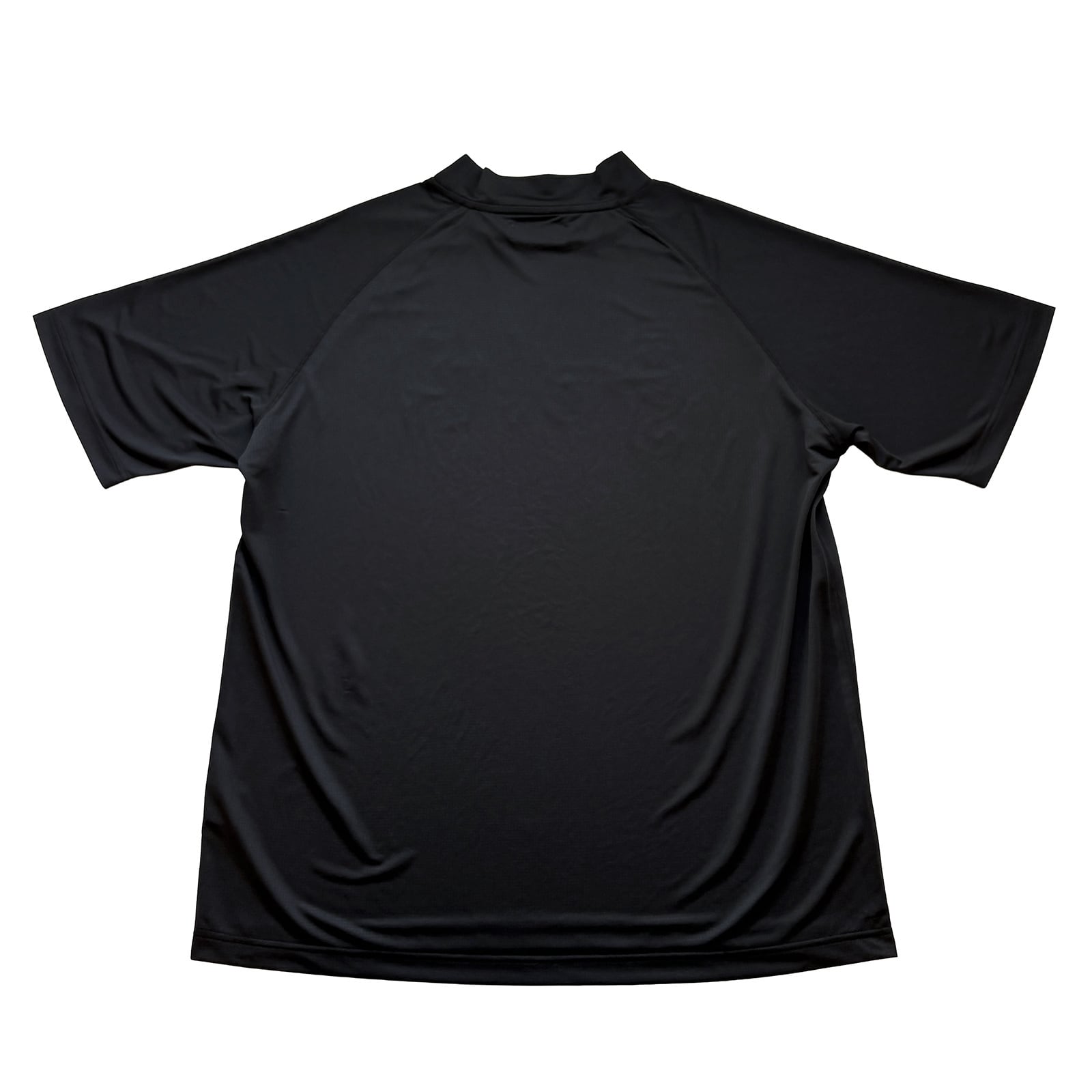 SUPER LIGHT LOGO PRINT MOCK NECK SHIRT -BLACK- | 8G SHOOT WEBSTORE