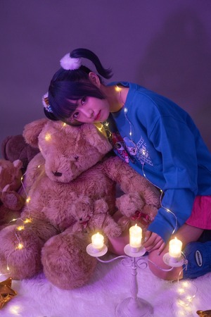 ∴ ゆきのひ:なかよし.sweatshirt / blue