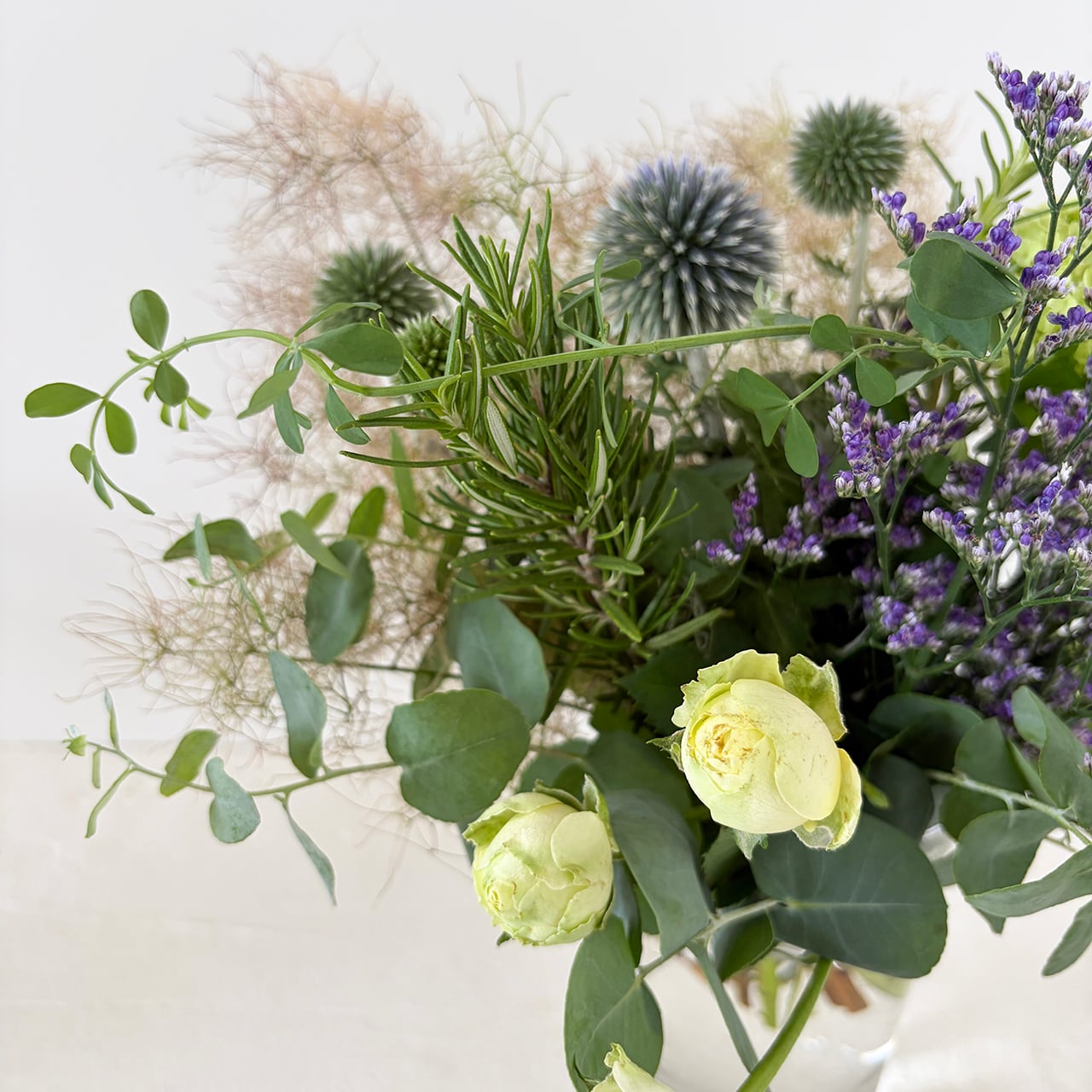 《送料込み》〈夏の限定品☆スワッグにも〉Natural Leaf & Flowers mini bouquet☆フラワーロス救済