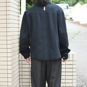 70's LEE custom short length tracker jacket navy