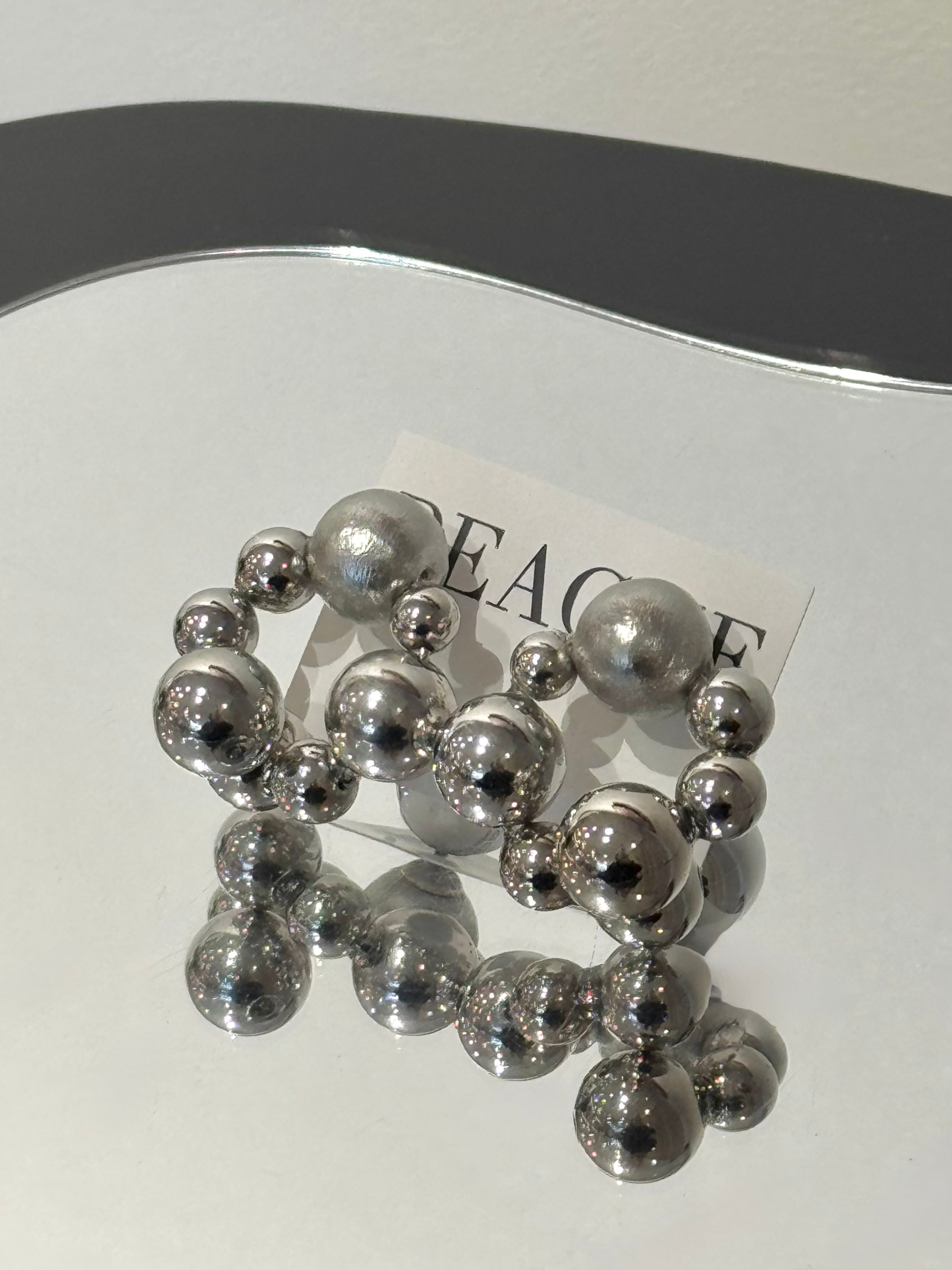gring-gring cotton pearl silver metal
