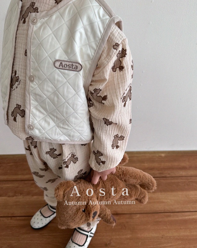 《秋ご予約》bongbong shirt  ★ ｜ご予約 秋 aosta アオスタ tops トップス shirt シャツ 女の子 男の子 ベビー