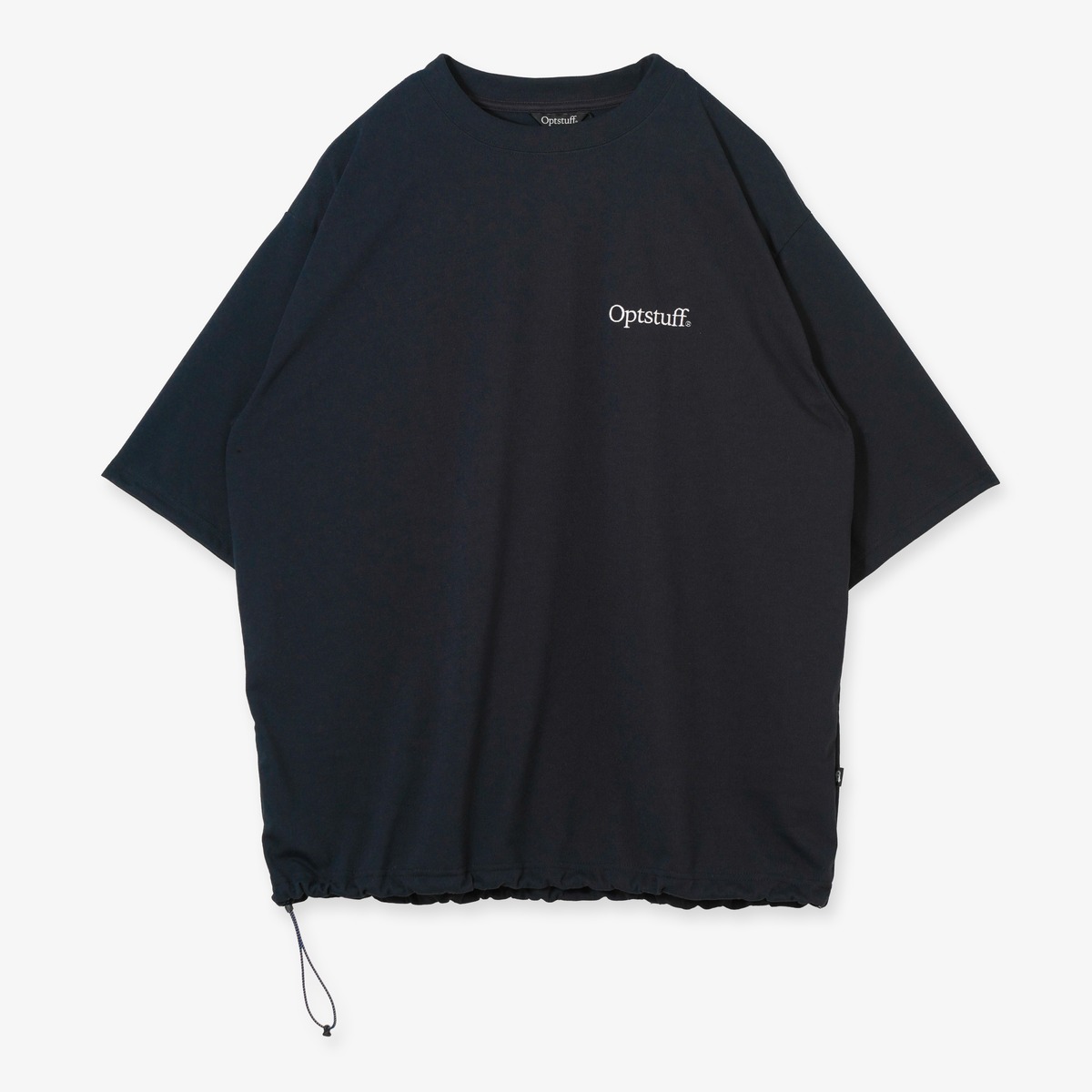 OPTSTUFF] DRAWSTRING TECH T-SHIRT (NAVY) | OPTSTUFF