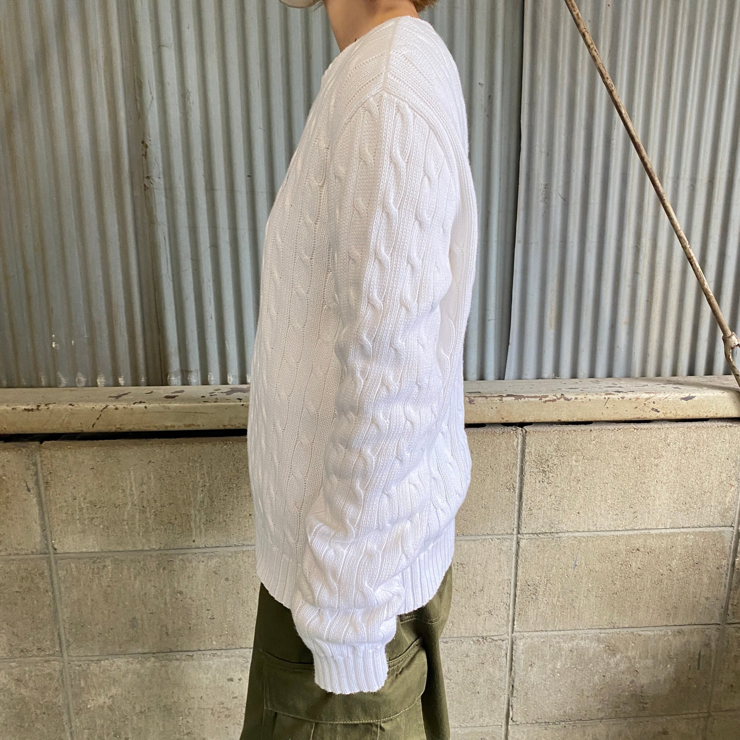 Ralph Lauren ラルフローレン ケーブルニット コットンニットセーター  