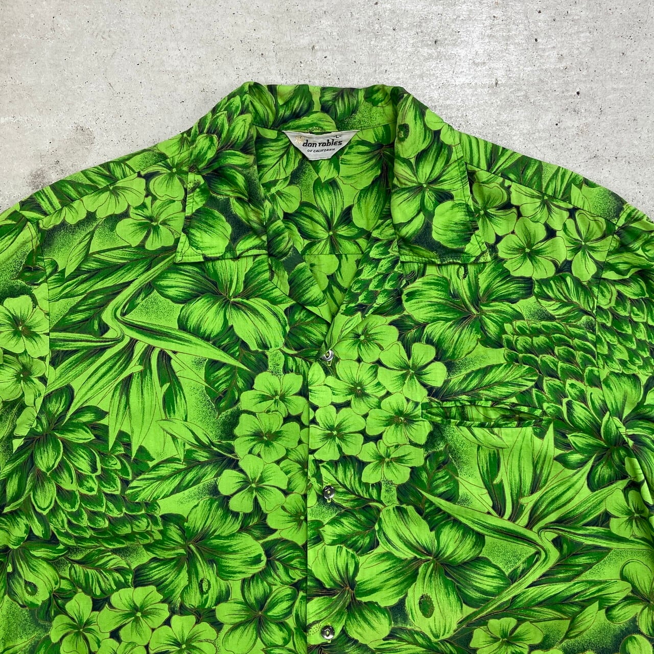 70年代 don robles アロハシャツ コットン メンズL 古着 70s VINTAGE