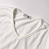 LACOSTE ラコステ Vネック 半袖 Tシャツ 5/ホワイト メンズ