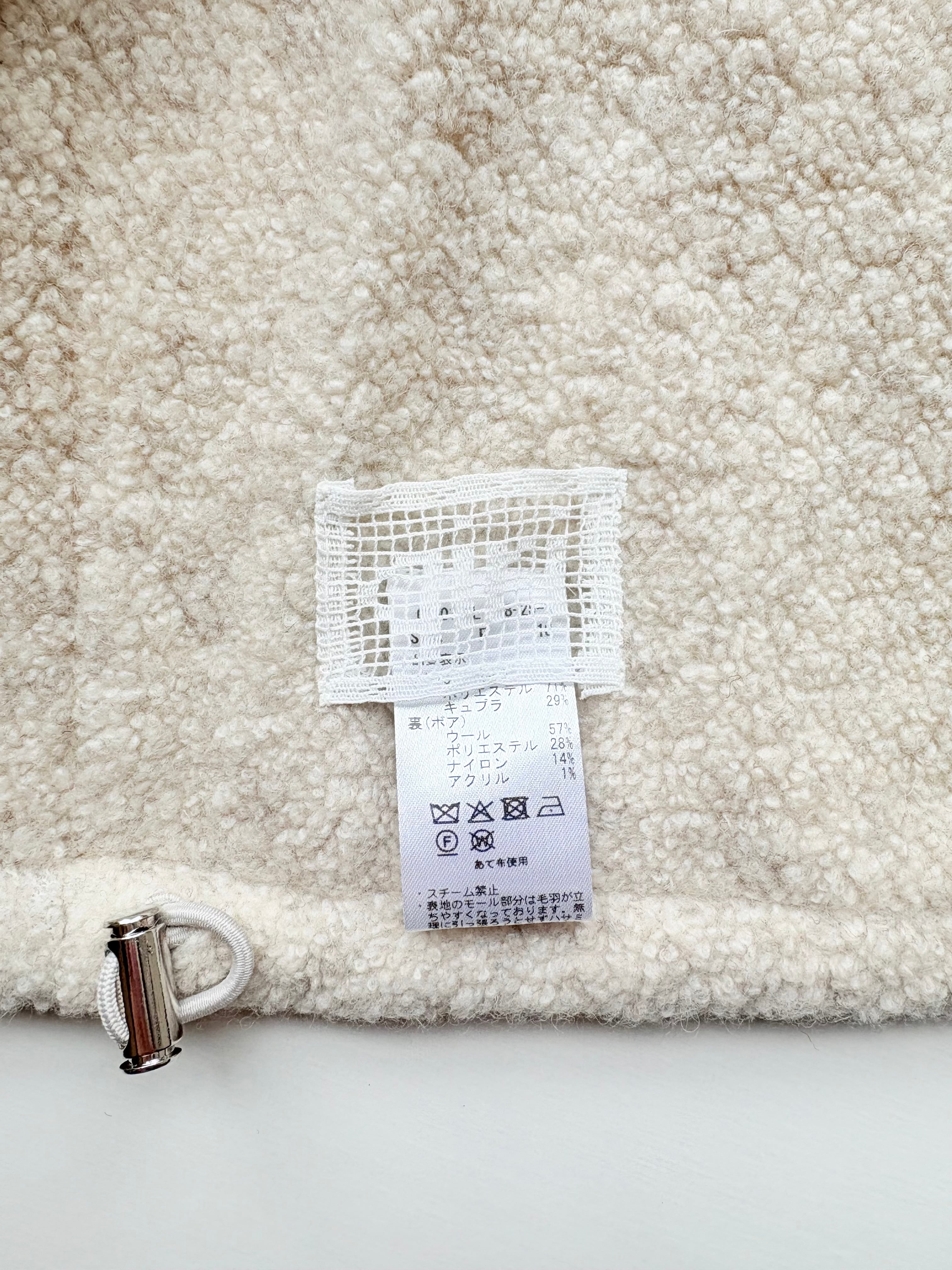 qiri】flower dot quilt jacquard short reversible vest