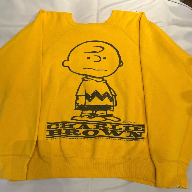 60s vintage CHARLIE BROWN sweat チャーリーブラウン ヴィンテージ 