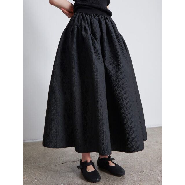 CECILIE BAHNSEN FATOU SKIRT BLACK | SAKAN LES YEUX