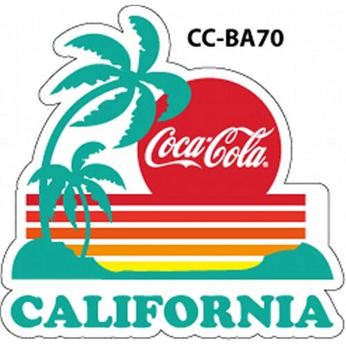 dd098 ステッカー☆COKE☆ （CC-BA70：コカ・コーラ / カリフォルニア
