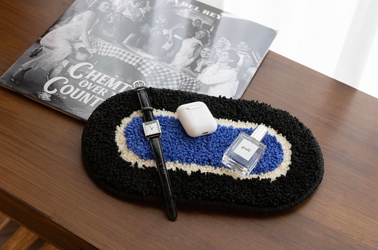 interior mini rug (M) 3types / インテリア ミニ ラグ トレー フット