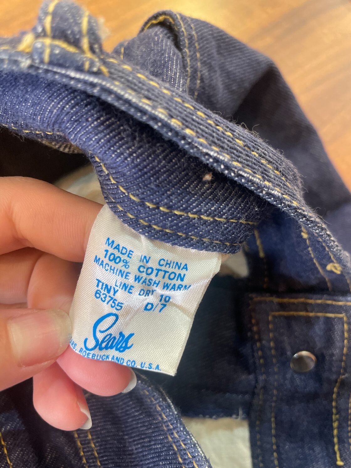 70s sears denim pants boys size | PAY ID