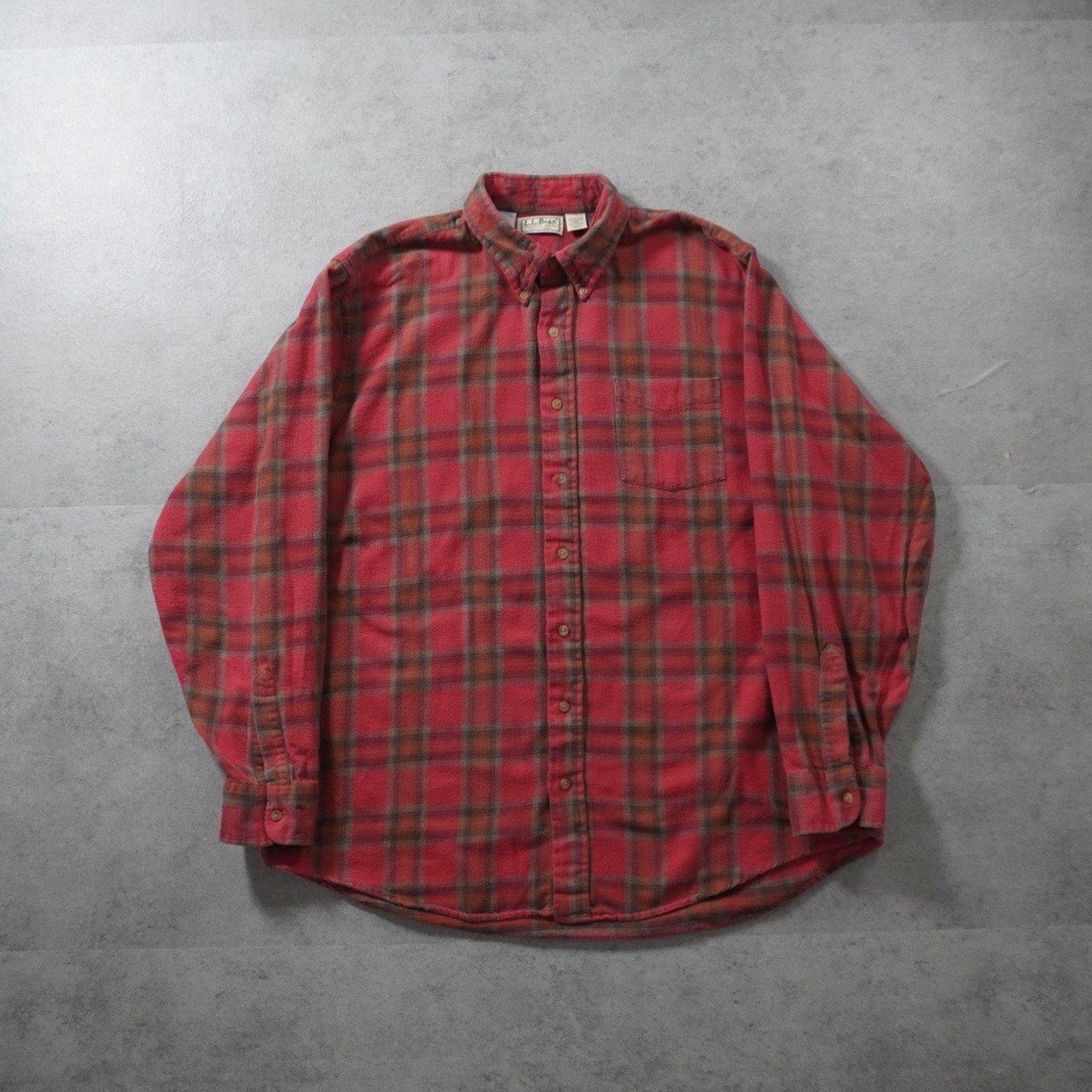 90s L.L.Bean flannel shirt "made in USA" XL 古着 - 13