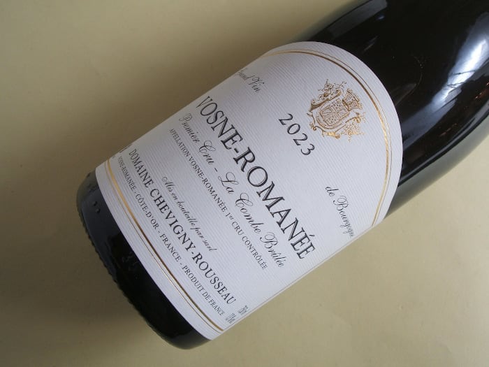 ヴォーヌ・ロマネ 1級 ラ・コンブ・ブリュレ 2023年 シュヴィニー・ルソー