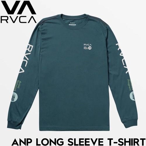 ロングスリーブTEE ロンT RVCA ルーカ ANP LONG SLEEVE T-SHIRT AVYZT01479 DUCK BLUE/WHITEL