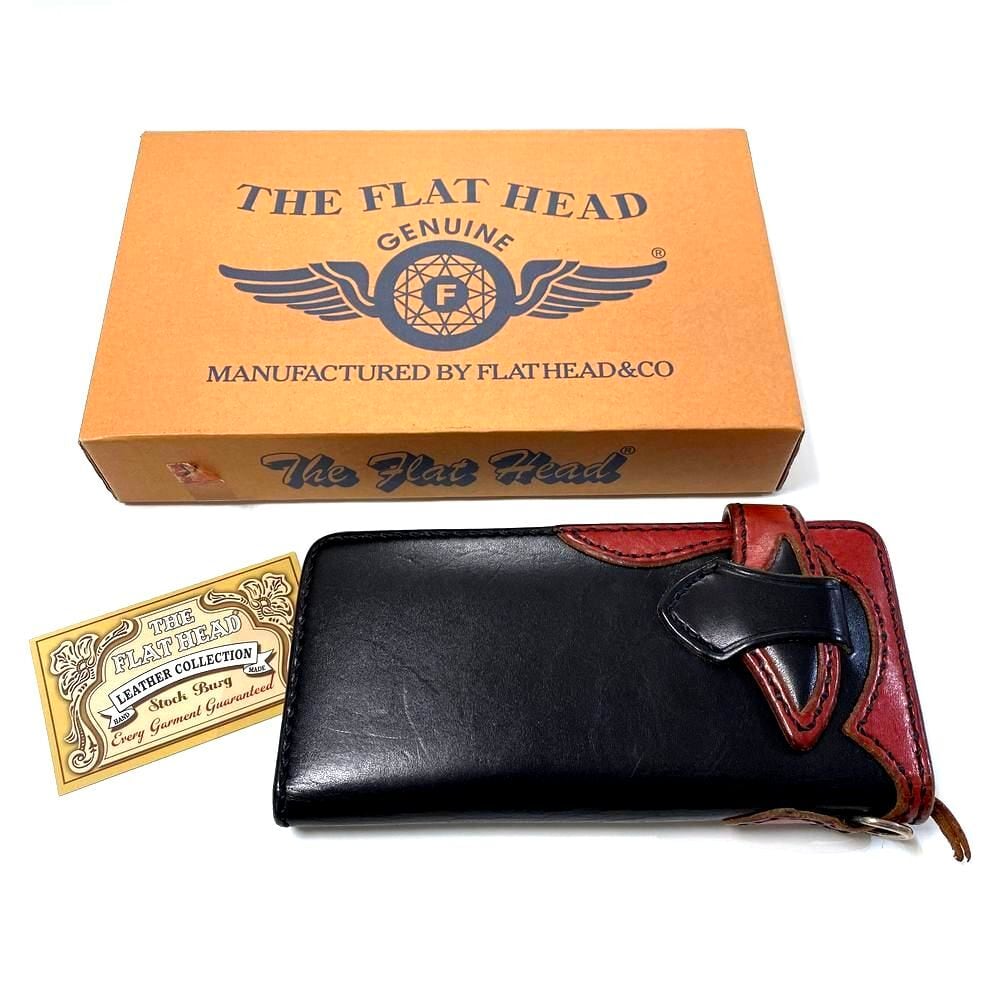 RJB  フラットヘッド二つ折り財布 THE FLAT HEAD x R.J.B ザ フラッドヘッド/アールジェイビー レザー