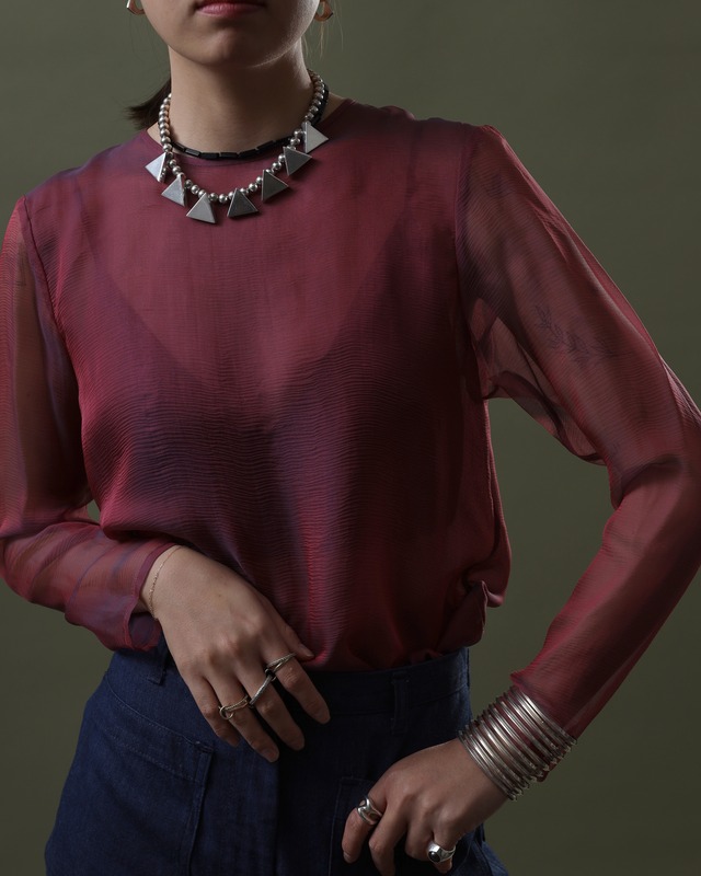 1990's Yves Saint Laurent - Rive Gauche / Sheer Top