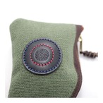 ポケット財布  / Harf & Harf knife-shape pocket wallet /オリーブ ＆ マスタード レザー