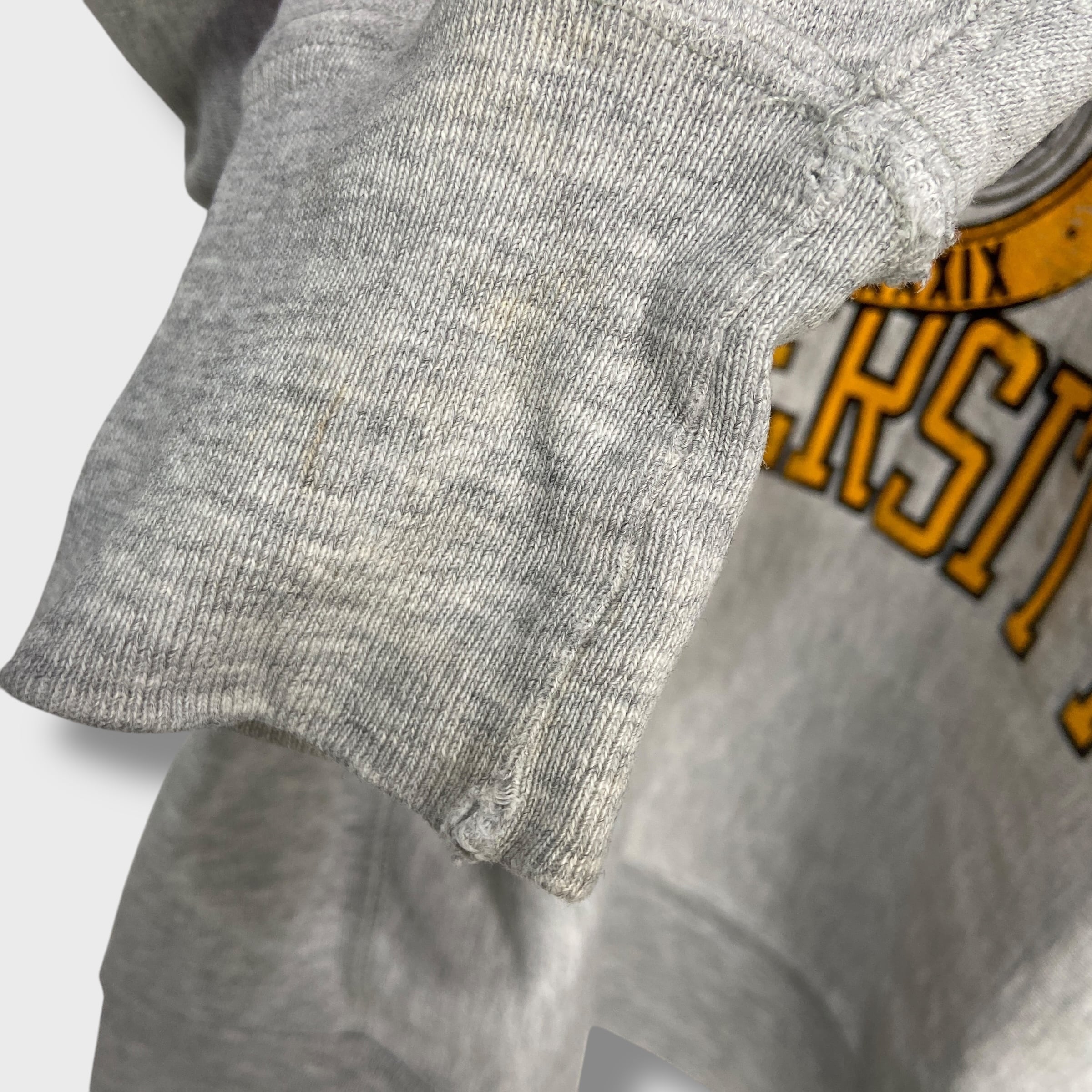 牛乳リバース USA製 80s Champion R/W Sweatshirt 灰 XL トリコタグ