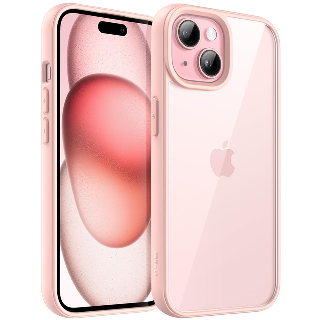 JETech iPhone 15用 ケース (ピンク)