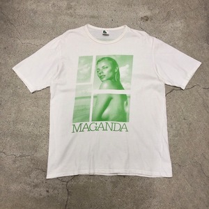 00s SCANNER/MAGANDA print Tee/XL/フォトプリントT/Tシャツ/バーコードプリント/ホワイト/スキャナー