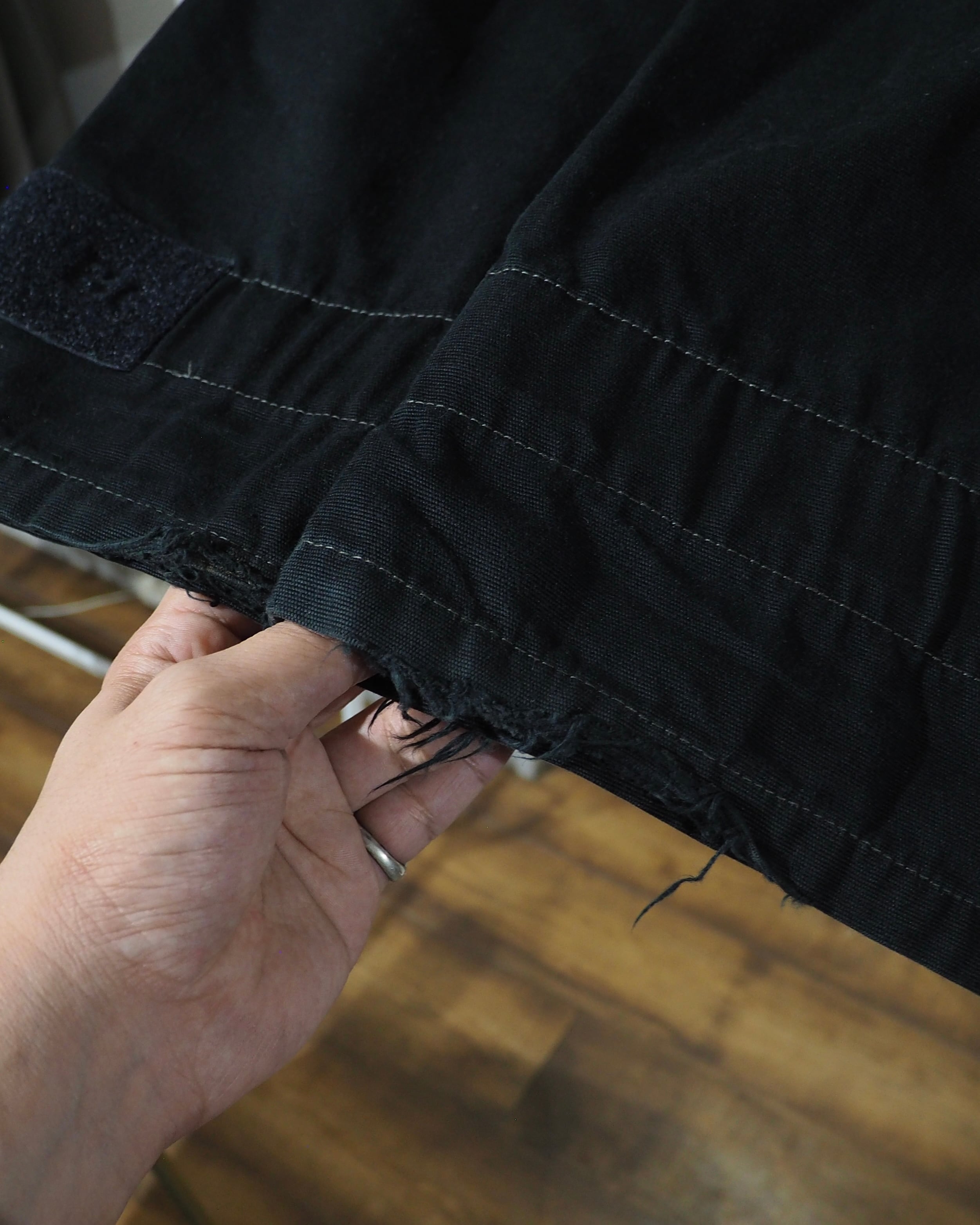 ” MARITHE + FRANCOIS GIRBAUD ” Black Shuttle Wide Cargo Pants