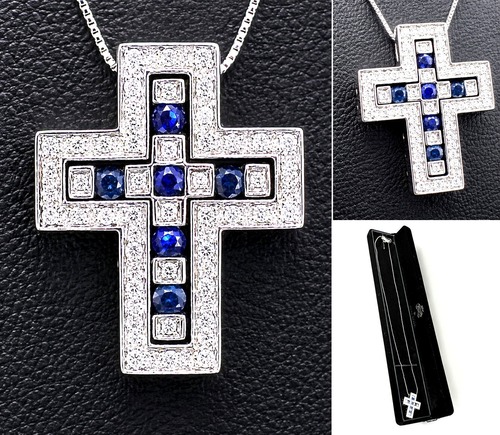 DAMIANI　ダミアーニ　ベルエポック S　K18　パヴェ ダイヤモンド サファイア ネックレス　ベネチアン　プラチナ