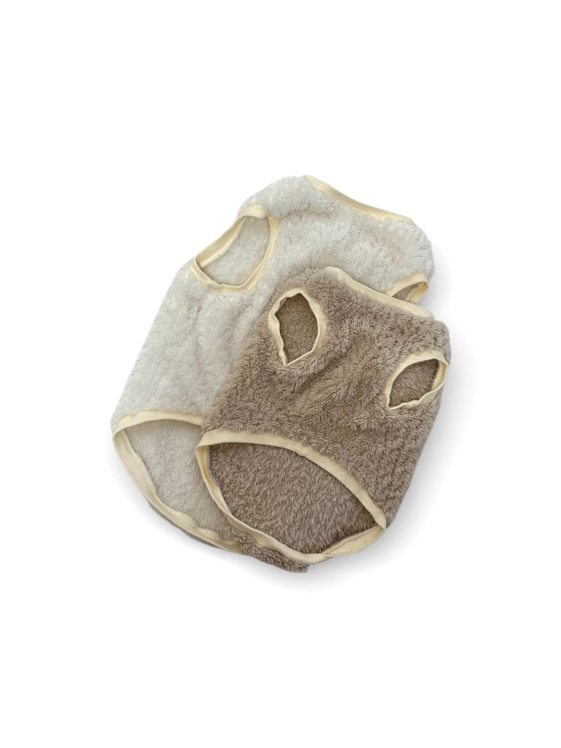 ボアトップス（白・モカ）