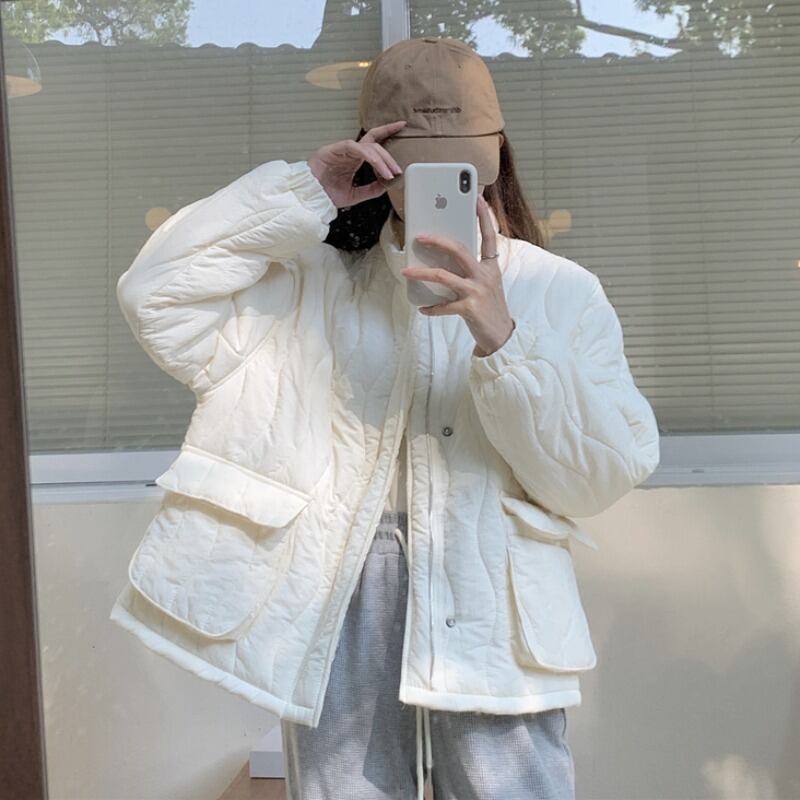 ウィンタージャケット レディースショートオータムコート コットン 秋物 冬物 萌量不足43076721952