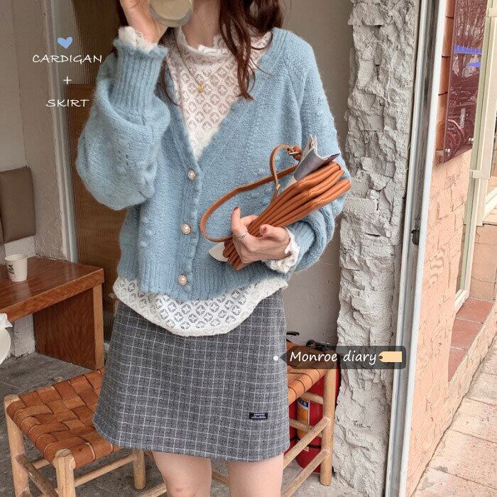 スタイルセーター スカート セット オータムウィンタースリムカジュアル 秋物 冬物 モンロー81087493928