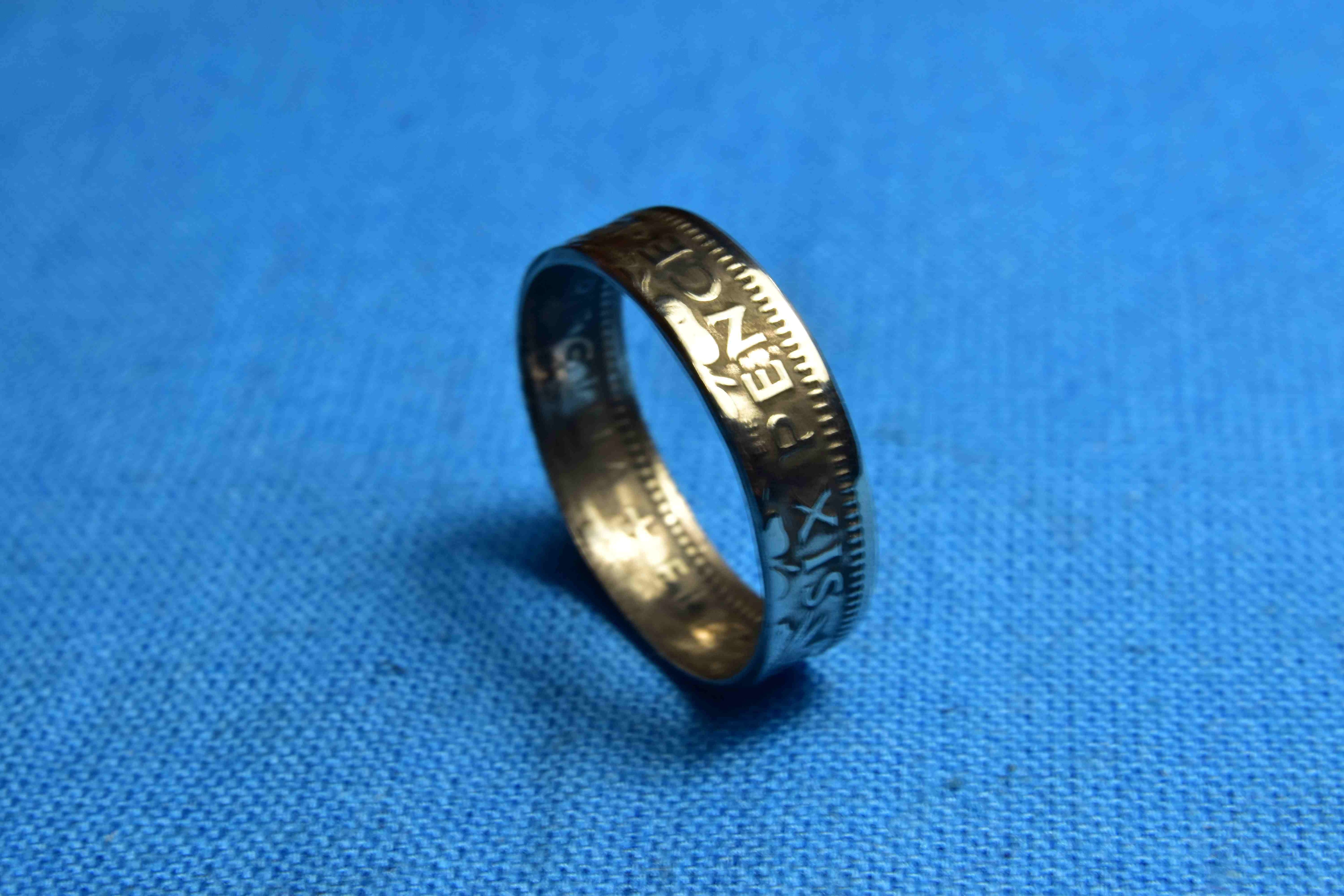 幸せを呼ぶコイン6ペンスで指輪お作りします | type2rings