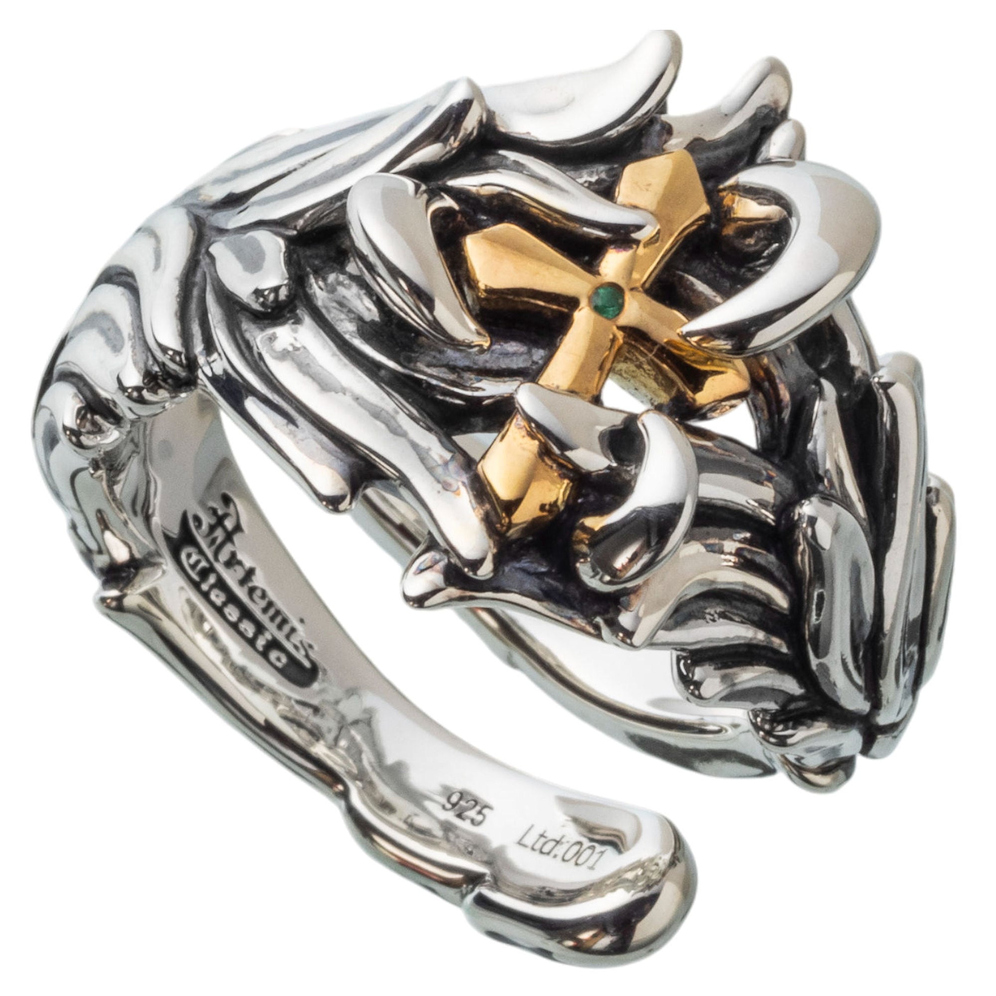 【ファースト・シリアル(#001 / 撮影使用品)】【限定誕生石シリアル入り】ラファエルリング(15号/エメラルド) ACR0256Ltd Rafael Ring (Size 15 / Emerald) シルバーアクセサリー Silver Jewelry Brand