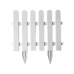 ホワイトフェンス 10個セット フェンス ホワイト 白 屋外 装飾 庭 ガーデン ガーデニング 花壇 北欧 おしゃれ シンプル