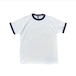 "new" GILDAN 5.3oz premium cotton ringer T-shirt(navy)