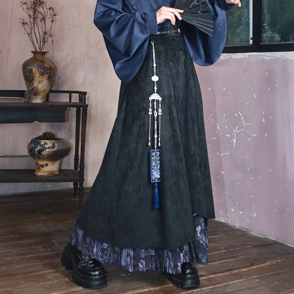 刺繍プレートタッセルウエストストラップアクセ(ruf_02676)