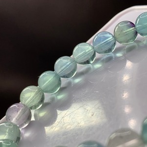 f116.透明度有り、爽やか系フローライトブレスレット