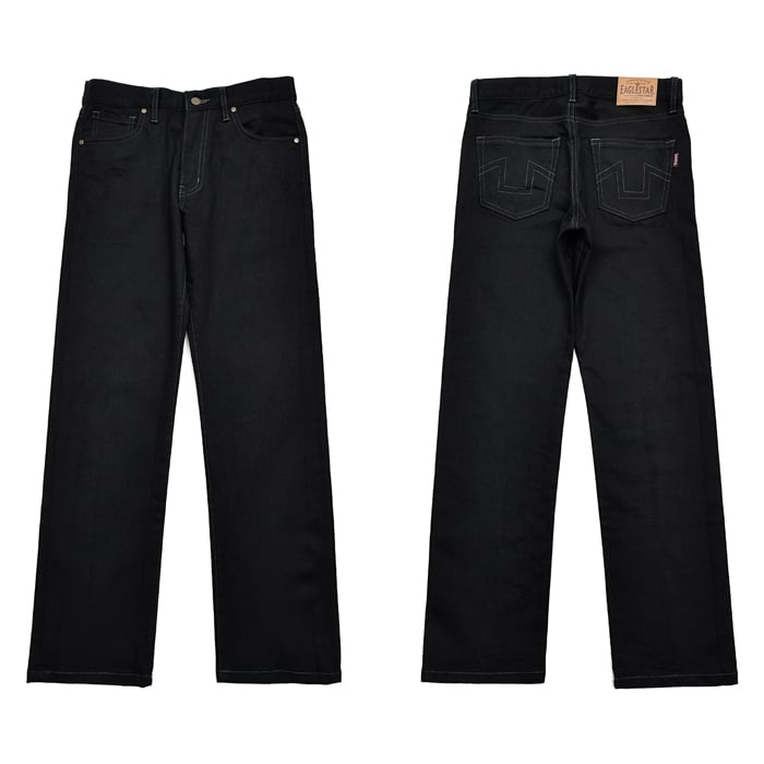 スーパーブラックデニム5ポケットストレートパンツ 22026 | ジーンズ
