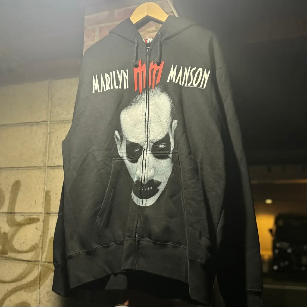 状態◎】00's MARILYN MANSON Zip Up Hoodie | spike osu