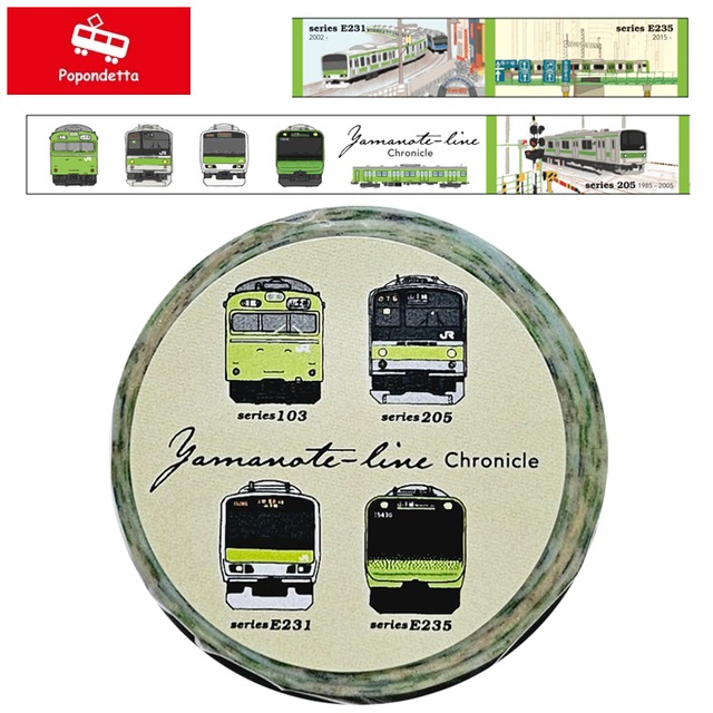 ポポンデッタ 鉄道クロニクル 山手線 マスキングテープ
