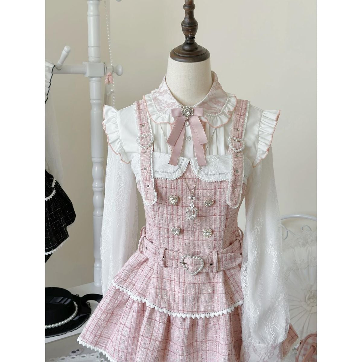 地雷系・量産型チェック柄JSKセットアップ：JSK | Maiden's Rêve