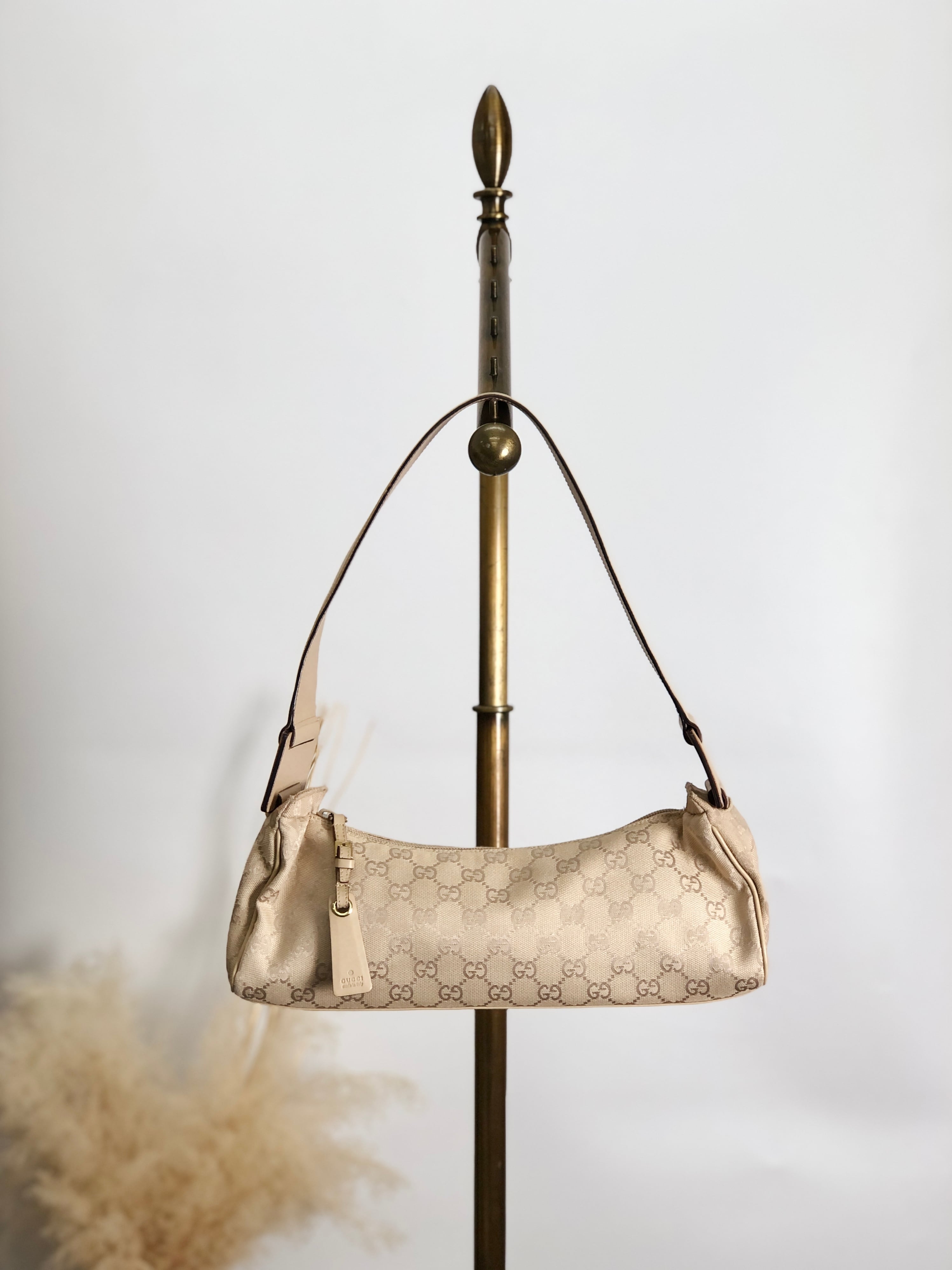 GUCCI グッチ GGキャンバス ショルダーバッグ ベージュ キャンバス  