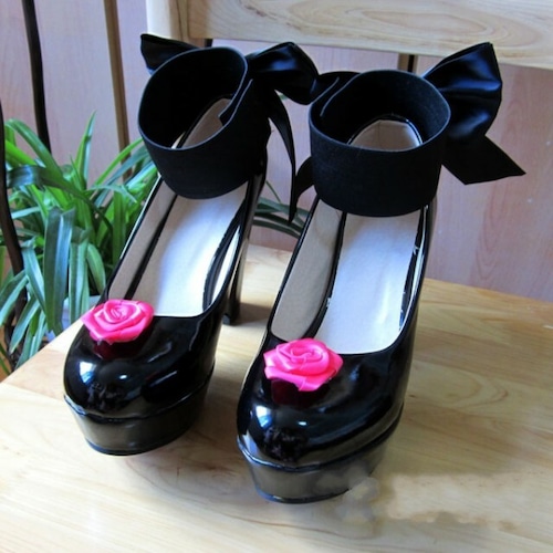 B215　ローゼンメイデン 真紅（しんく）風 コスプレ専用靴 ブーツ コスプレ靴 ハロウィン