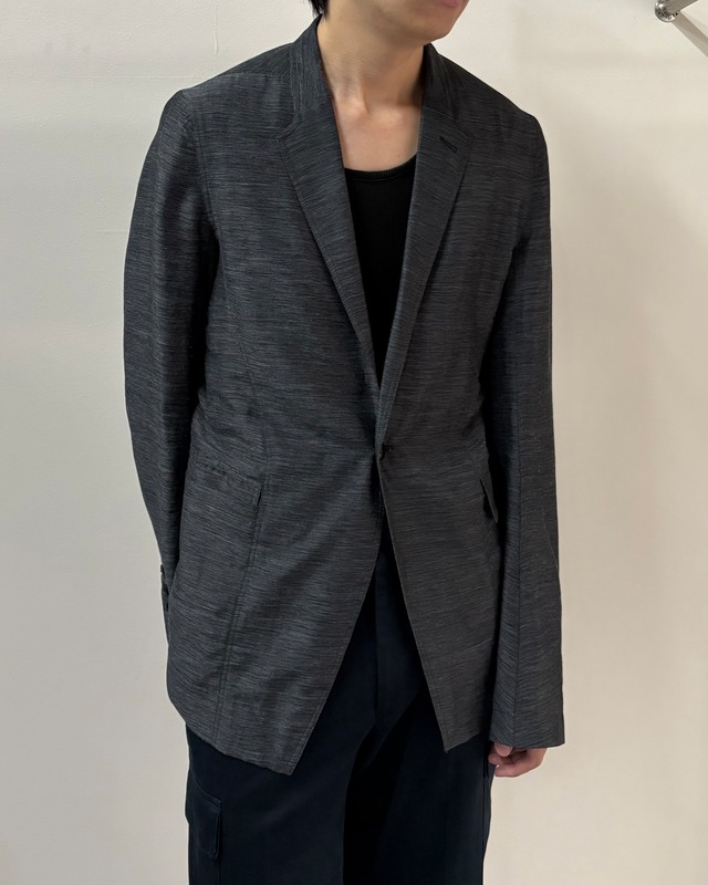【14/SS Rick Owens】draping single tailored jacket
