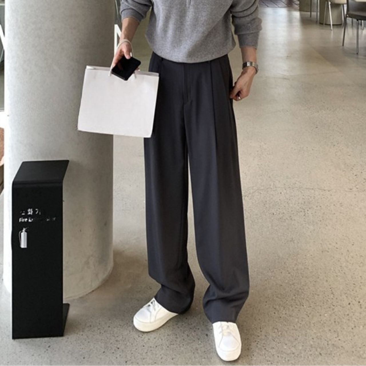 ダブルプリーツベーシックパンツ　1156