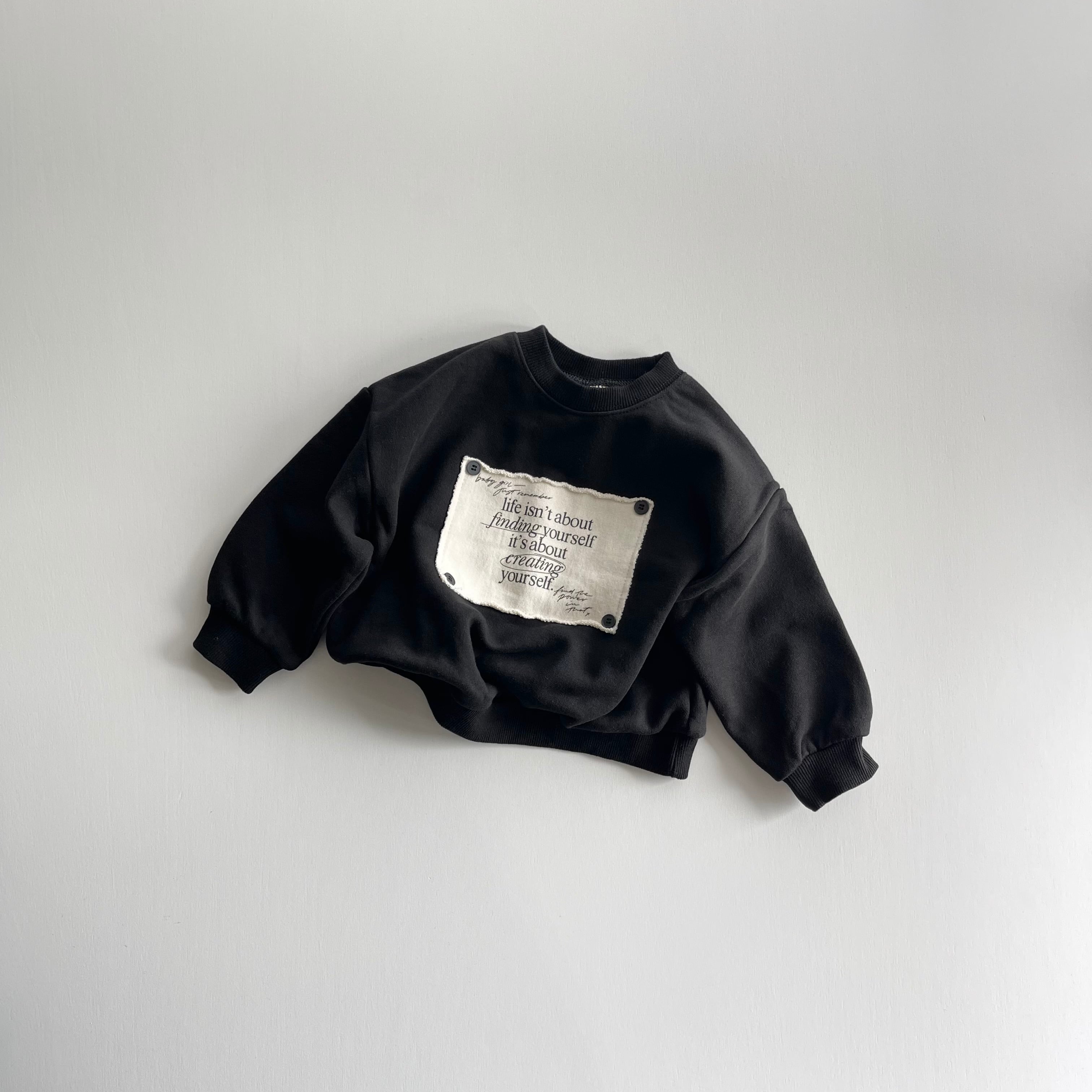 12m-120 / bonito. label mtm〔ラベルスウェット〕