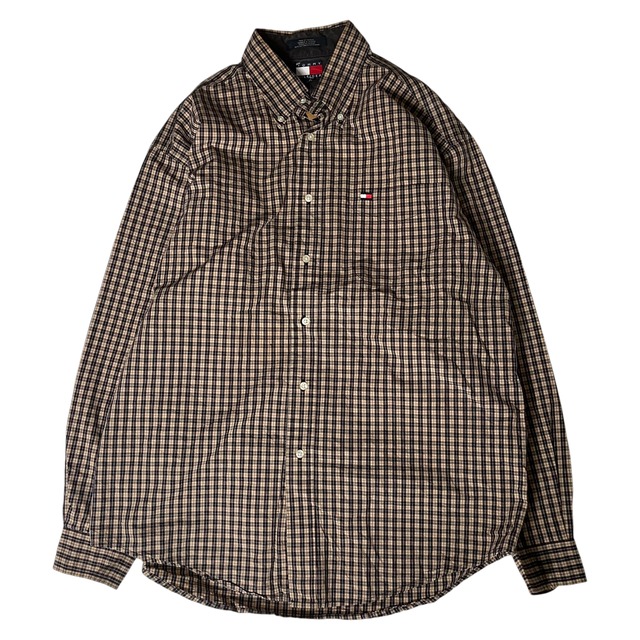 【90's】 TOMMY HILFIGER   長袖シャツ　L