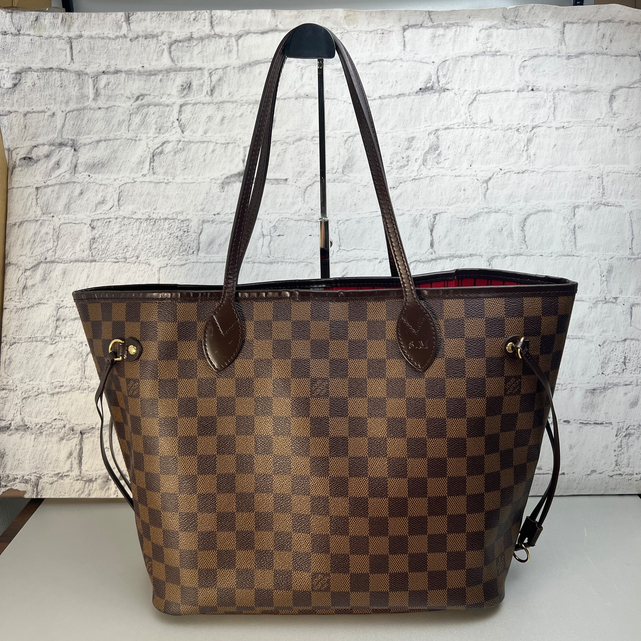 LOUIS VUITTON ルイヴィトン  ダミエネヴァーフルMM 旧型 N51105 レザー トートバッグ ブラウン A-9485